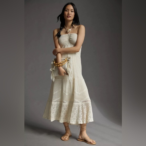 FARM Rio Dresses & Skirts - Farm Rio x Anthropologie Crochet Maxi Dress